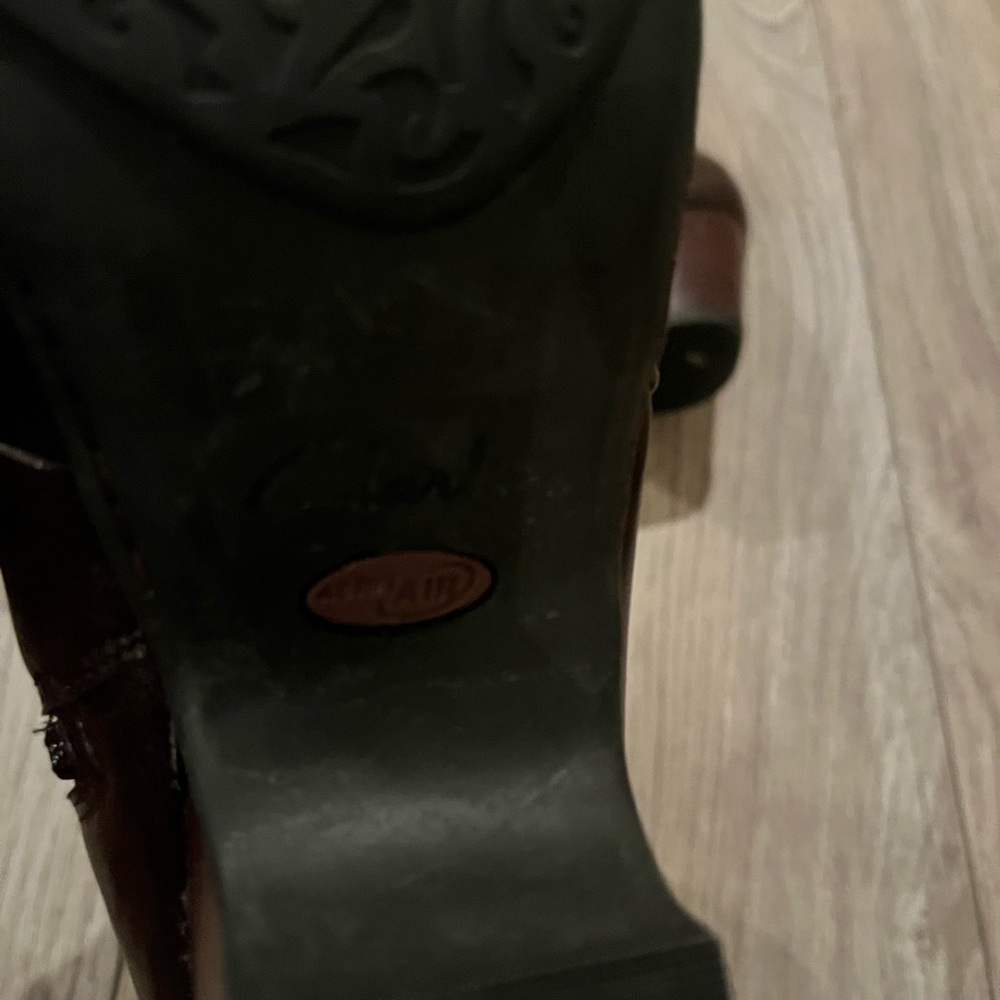Clarks Brown Leather Ankle zip Boots NEW - Picture 5 of 7
